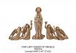  Our Lady Queen of Angels High Relief No Angels in Fiberglass, 60"H 