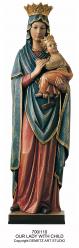  Our Lady of Perpetual Help w/Child Statue in Fiberglass, 60\"H 