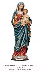  Our Lady of the Blessed Sacrament Statue in Fiberglass, 24\" & 36\"H 