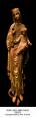  Madonna w/Child Statue 3/4 Relief in Chestnut Wood, 30" - 60"H 
