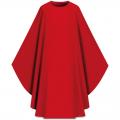  Red "Assisi" Chasuble Without Decoration - Elias Fabric 