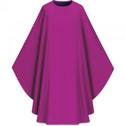  Purple \"Assisi\" Chasuble - Without Decoration - Elias Fabric 