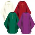  "Assisi" Chasuble Set With Orphrey - Elias Fabric - 4 Colors 
