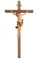  5" to 16" Wood Carved Sanctuary Crucifix in Maplewood 
