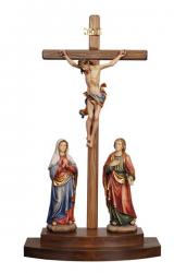  Crucifixion Group in Maple or Linden Wood, 5\" - 95\"H 