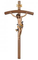  5\" to 16\" Wood Carved Sanctuary Crucifix in Maplewood 