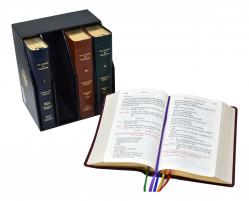  LITURGY OF THE HOURS (SET OF 4) LARGE PRINT LEATHER 