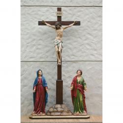  Blessed Virgin w/St. John for Crucifixion Group in Poly-Art Fiberglass, 48\"H 
