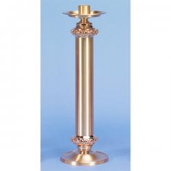  Combination Finish Bronze Altar Candlestick: 7020 Style - 20\" Ht 