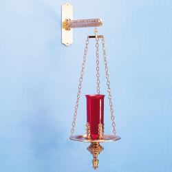  Combination Finish Bronze Hanging Sanctuary Lamp Without Bracket: 7020 Style - 32\" Ht 