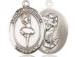  St. Christopher/Dance Oval Neck Medal/Pendant Only 