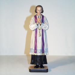  St. John Vianney/Cure D\'Ars Statue in Linden Wood, 8\" - 24\"H 