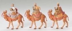  \"Three Kings With Camels\" Figures for Christmas Nativity Scene 