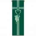  Green Printed Banner - Eucharist - Deco Fabric 