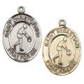  St. Christopher/Basketball Oval Neck Medal/Pendant Only 