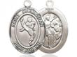  St. Sebastian/Martial Arts Oval Neck Medal/Pendant Only 