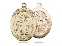  St. Sebastian/Wrestling Oval Neck Medal/Pendant Only 