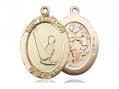  St. Sebastian/Gymnastics Oval Neck Medal/Pendant Only 
