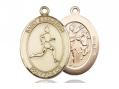  St. Sebastian/Track & Field Oval Neck Medal/Pendant Only 