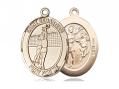  St. Sebastian/Volleyball Oval Neck Medal/Pendant Only 