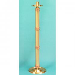  Processional Combination Finish Bronze Paschal Candlestick: 7130 Style - 1 15/16\" Socket 