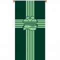  Green Printed Small Inside Banner - Eucharist Motif - Raytex DM Fabric 