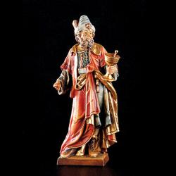  St. Damian of Molokai Statue w/Mortar in Linden Wood, 8\" - 36\"H 