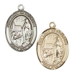  Our Lady of Lourdes Oval Neck Medal/Pendant Only 