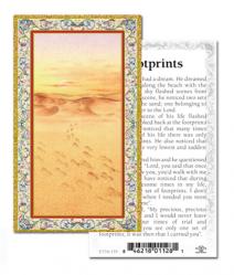  \"Footprints\" Prayer/Holy Card (Paper/100) 