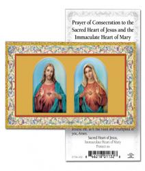  \"Consecration to the Sacred Heart of Jesus and Mary\" Prayer/Holy Card (Paper/100) 