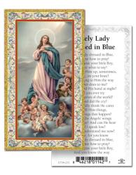  \"Lovely Lady Dresses in Blue\" Prayer/Holy Card (Paper/100) 