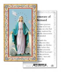  \"The Memorare of St. Bernard\" Prayer/Holy Card (Paper/100) 
