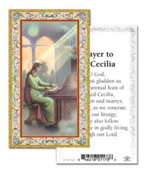  \"Prayer to St. Cecelia\" Prayer/Holy Card (Paper/100) 