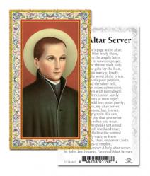  \"Prayer to An Altar Server, St. John Berchman\" Prayer/Holy Card (Paper/100) 