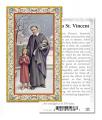  "Prayer to St. Vincent" Prayer/Holy Card (Paper/100) 