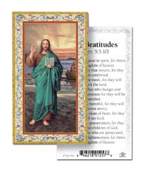  \"The Beatitudes\" Prayer/Holy Card (Paper/100) 