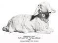  Sheep Lying Statue for Our Lady of Fatima Group in Fiberglass, 48" & 60"H 
