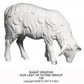  Sheep Grazing Statue for Our Lady of Fatima Group in Fiberglass, 48" & 60"H 