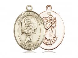  St. Christopher/Baseball Oval Neck Medal/Pendant Only 