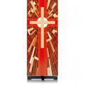  Red Ambo/Lectern Cover - Deco Fabric 