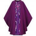  Purple Gothic Chasuble - Pius Fabric 