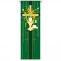  Green Printed Banner - Eucharist - Deco Fabric 