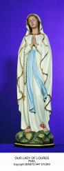  Our Lady of Lourdes Statue in Fiberglass, 24\" - 72\"H 