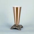  High Polish Finish Bronze Altar Vase (A): 7518 Style - 12" Ht 
