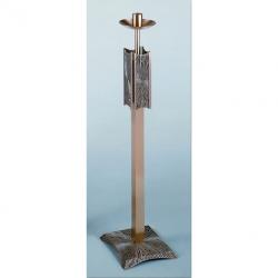  Fixed Combination Finish Bronze Paschal Candlestick: 7518 Style - 48\" Ht - 1 15/16\" Socket 