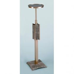  Satin Finish Bronze Adjustable Pedestal Stand: 7518 Style - 39\" to 60\" Ht 