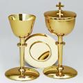  Chalice And Paten | Polished Gold Finish 