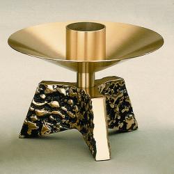  Combination Bronze Finish & Black Textured Altar Candlestick: 7620 Style: 1 1/2\" Socket 