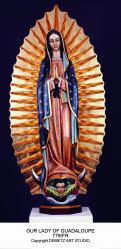  Our Lady of Guadalupe Statue in Linden Wood, 36\" - 60\"H 