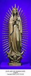  Our Lady of Guadalupe Statue - Bronze Metal, 48\" & 60\"H 